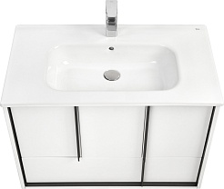 Акватон Тумба с раковиной Ривьера 80 белая матовая – фотография-3